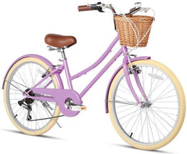Tzabar אופני עיר וינטג' במידה "26 הילוכים SHIMANO - צבע סגול