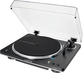 Audio Technica פטיפון אלחוטי אוטומטי מלא דגם AT-LP70XBT מבית Audio Technica צבע שחור