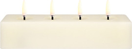 מלח הארץ נרות LED block candle - Ivory