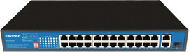 camera8200 SWITCH 24+2 POE GIGA GS24 רכזת רשת עם מתח