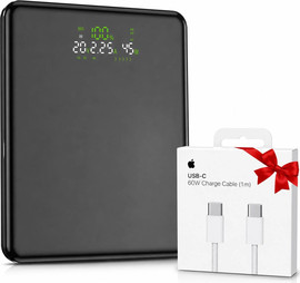 BH סוללת גיבוי למחשב נייד 100 וואט+ מתנה כבל של apple 60w