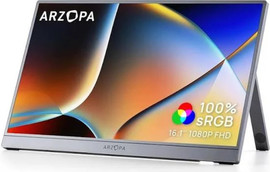 ARZOPA מסך עזר נייד דגם Z1C מבית ARZOPA בצבע אפור