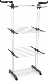 Vedro מתלה כביסה מתקפל 3 קומות עם גלגלים – FLEXI DRY