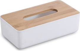 Vedro קופסת טישו WHITE BAMBOO – עיצוב נקי בשילוב עץ טבעי