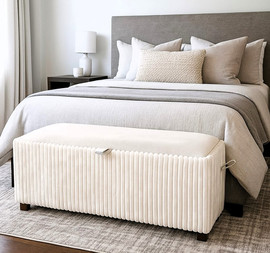 Vedro הדום נפתח Velvet Line Cream – עיצוב קלאסי עם נוחות ואחסון חכם