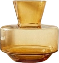 Vedro Vase LUX AMBER AURA – ואזה זכוכית יוקרתית בגוון אמבר