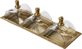 Vedro מגש קברט זהב עם מכסים – 2/3 תאים