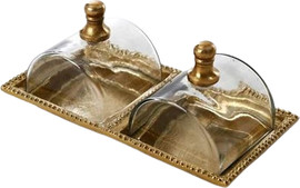 Vedro מגש קברט זהב עם מכסים – 2/3 תאים