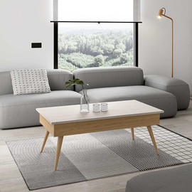 DUPEN שולחן סלון נפתח עם אחסון במידה 115X60X45H ס"מ