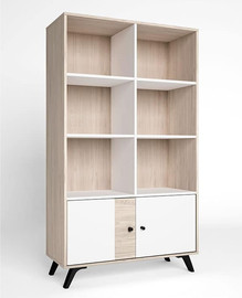 DUPEN ספריה בעיצוב כפרי במידה 92X40X160H ס"מ