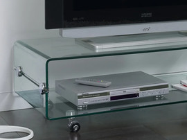 DUPEN מזנון זכוכית / שולחן סלוני במידה 110X50X35H ס"מ