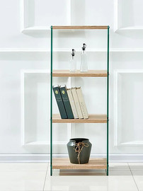 DUPEN ספרייה צרה זכוכית במידה 40X30X125H