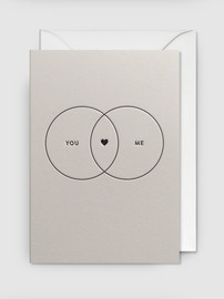 1item כרטיס ברכה You & Me