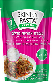 סקיני פסטה מארז 30 יח' סקיני פסטה קונג'אק אורגני בצורת נודלס