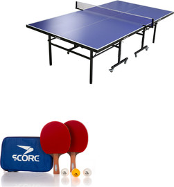 Score סט שולחן פינג פונג פנים + מטקות ו3 כדורים בנרתיק - SCORE