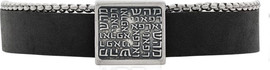 הלל צמיד רפואה  עור ושרשרת