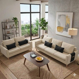 Dream Home סט ספות 3+2 דגם כריס - בז׳