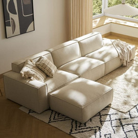Dream Home ספה תלת מושבית כולל הדום דגם מלבי