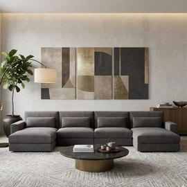 Dream Home סלון רביצה פינתי צורת ח דגם מונו