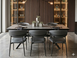 Dream Home סט פינת אוכל נפתח כולל 6 כיסאות דגם Dali
