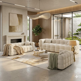Dream Home סט ספות סלון מעוצבות דגם קוביה