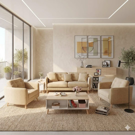 Dream Home סט ספות דגם אתונה - בז׳