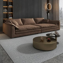 Dream Home ספת רביצה גדולה מפנקת נוחות מקסימלית דגם סופט צבע חום - 300