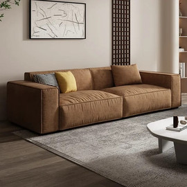Dream Home ספה תלת מושבית דגם Lotus צבע חום חמרה - 240