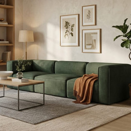 Dream Home ספת תלת במבחר מידות דגם ברלין צבע ירוק - 220