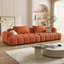 Dream Home ספת רביצה דגם Fiber צבע כתום - 240