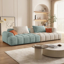 Dream Home ספת רביצה דגם Fiber צבע בז׳/טורקיז - 240