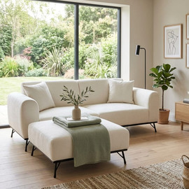 Dream Home ספה תלת כולל הדום דגם אדלינה