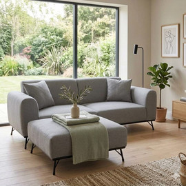 Dream Home ספה תלת כולל הדום דגם אדלינה