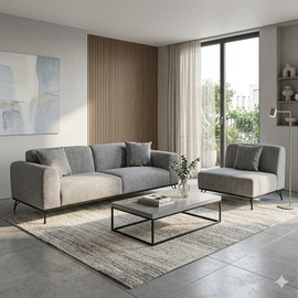 Dream Home ספה תלת כולל כורסא ג׳וקר דגם אדלינה
