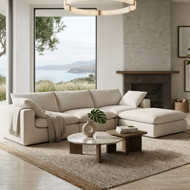 Dream Home ספת רביצה פוך נוצות כולל הדום דגם Saga