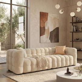 Dream Home ספה מעוצבת דגם ג׳וקר צבע בז׳ - 260