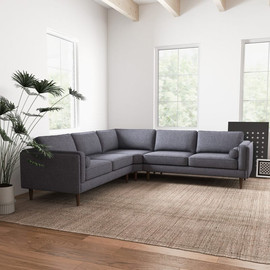 Dream Home סלון פינתי דגם מיוט צבע אפור כהה - 260*260