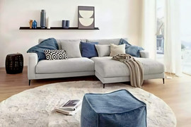 Dream Home סלון פינתי דגם ליון צבע אפור בהיר - 260*160