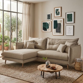 Dream Home סלון פינתי דגם נינגן צבע בז׳ - 300*200