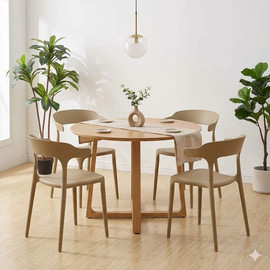 Dream Home סט 4 כיסאות דגם: Toro צבע מוקה