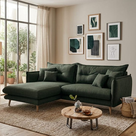 Dream Home סלון פינתי דגם נינגן צבע ירוק בקבוק - 260*160