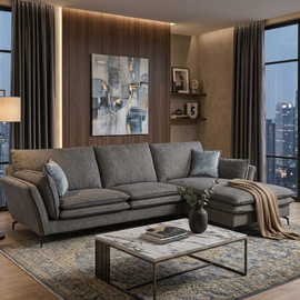 Dream Home סלון פינתי דגם צ׳סטר צבע אפור - 300*200