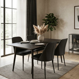 Dream Home סט פינת אוכל דגם איטלינו שחור