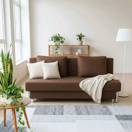Dream Home ספת אירוח אורטופדית נפתחת למיטה זוגית כולל ארגז מצעים דגם Kent