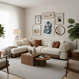 Dream Home ספה תלת מושבית דגם שקד