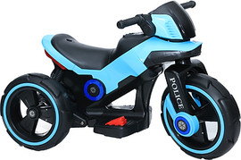 Luli Babys Style אופנוע POLICE 6V - תכלת