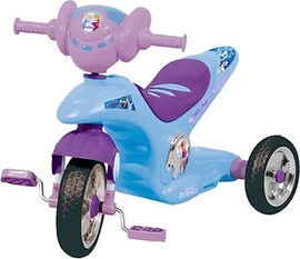 Luli Babys Style תלת אופן אופנוע מוזיקלי עם אורות - אנה ואלזה