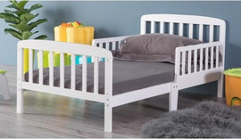 Superbaby מיטת מעבר 6 רגלים +מזרן נושם נישלף לכביסה עבה