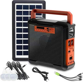 GadgetShop סוללת גיבוי עם רדיו ומערכת תאורה ניידת דגם EP-395