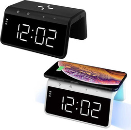 GadgetShop שעון דיגיטלי עם טעינה אלחוטית QI